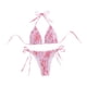 thumbnail image 3 of Bikini triangular de dos piezas con lazos laterales para mujer, ideal para surfear en clubes y viajes. Estilo F, 3 of 9
