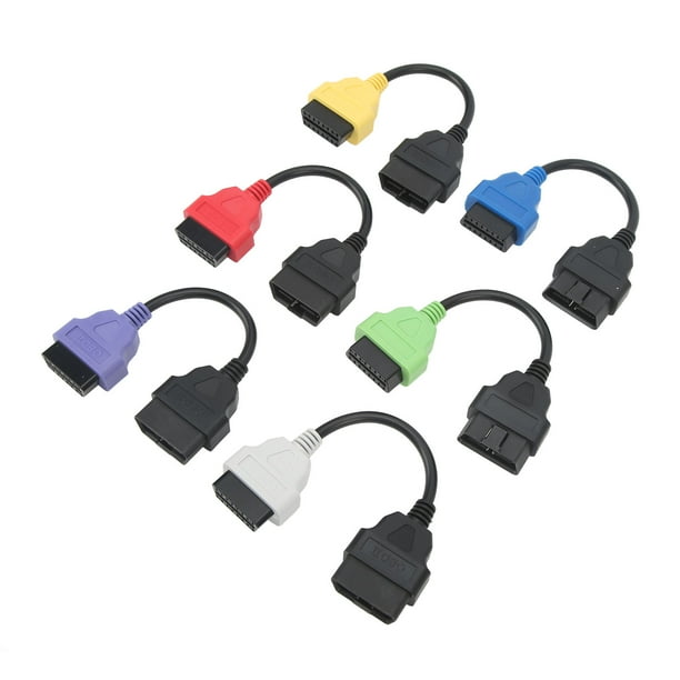 Conector OB, 6 piezas Adaptador de escáner de cable OBD2 Cable OB Ultra sensible