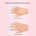 thumbnail image 4 of Female Gloves, 1 Pair  Silicone Hand Gloves Prosthetic Skin High Simulation  for DIY, 4 of 7
