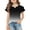 Black -BO42, variant on Dwellite Girls V-Neck Shirts Short Sleeve Cute Summer Tee Shirts Baggy Soft Tops 3-13 Years Blue 160