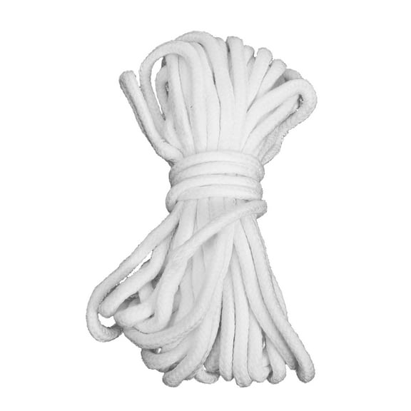 Self-Watering Cotton Rope Plant Pot with Drip Absorb Thread for Indoor Outdoor Use, Automatic Watering Planter, White