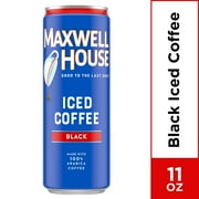(8 pack) Maxwell House Black Ready to Drink Iced Coffee, 11 oz Can (8-pack)