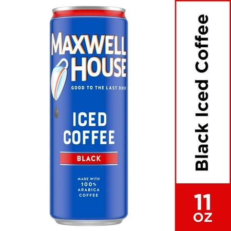 (8 pack) Maxwell House Black Ready to Drink Iced Coffee, 11 oz Can (8-pack)