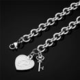 thumbnail image 4 of Turandoss Heart Initial Bracelets for Girls Gifts Engraved 26 Letters Initial Charms Stainless Steel Adjustable Trendy Jewelry Birthday Gift for Women Teen Girls, 4 of 8