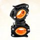 thumbnail image 2 of 360 Degree Rotational Bike Flashlight Mount Holder Adjustable Lightwight Rubber HandleBar Extender Bike Bracket Clip Clamp (Black and Orange), 2 of 4