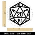 thumbnail image 2 of D20 20 Sided Gaming Gamer Dice Critical Role Self-Inking Rubber Stamp Ink Stamper - Fuchsia Ink - Medium 1 Inch, 2 of 7