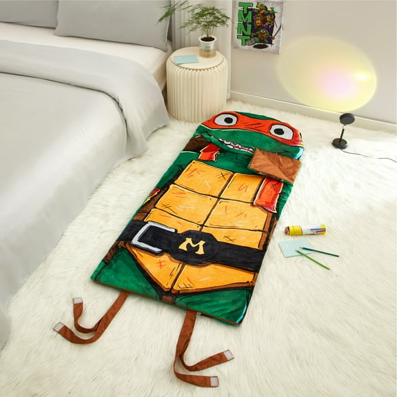 Teenage Mutant Ninja Turtle, Kids Faux Fur Figural Slumber Bag