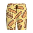 thumbnail image 4 of Naloa Hot Dogs Men's Short Pajama Pants, Lounge Comfort Shorts with Elasticized Waistband and Side Pockets - XX-Large, 4 of 9