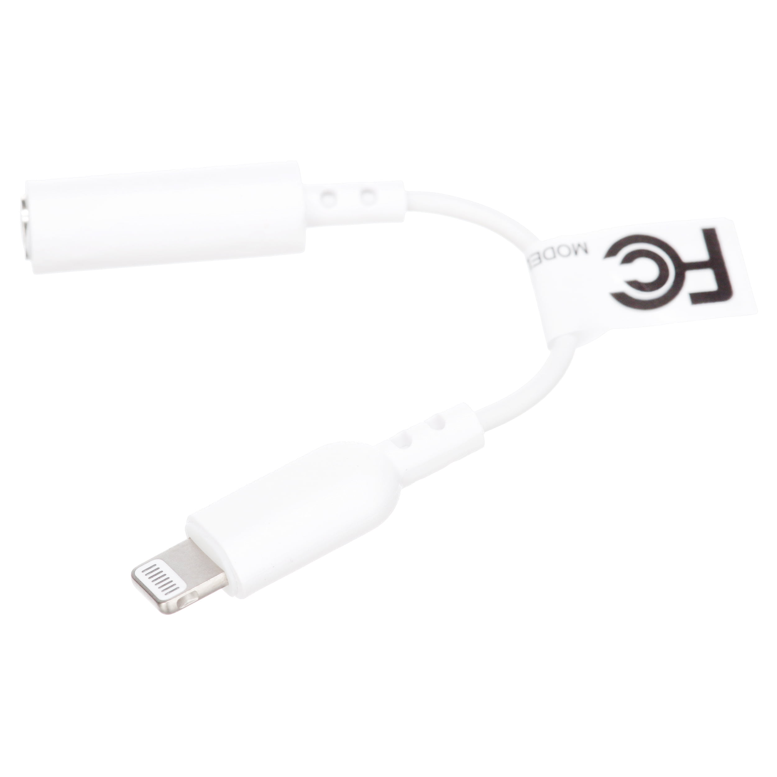 onn. Lightning to 3.5mm AUX Adapter - White