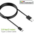 thumbnail image 3 of Cellet USB Type C Cable Compatible with Nokia C200 (Fast Charging Data USB-C to USB-A Cable) - (3 feet) - Black, 3 of 9