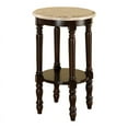 thumbnail image 2 of Home Square Donovan Traditional Wood Round End Table in Dark Cherry - Set of 2, 2 of 4