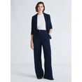 thumbnail image 2 of Free Assembly Women's and Women's Plus High Rise Wide Leg Belted Trousers, 32" Inseam, Sizes 0-26, 2 of 5