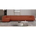 thumbnail image 2 of Pemberly Row 6-Piece Contemporary Fabric L-Shaped Modular Sectional in Orange, 2 of 19