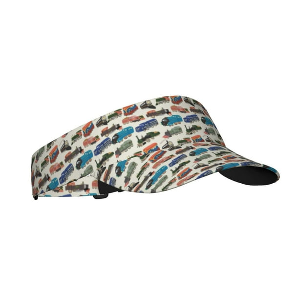 Fotbe Train Visera Deportiva con Diseño, Gorra Abierta Ajustable de Algodón para Mujer y Hombre