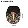 thumbnail image 5 of ZIATUBLE Mushroom Daisy Toilet Lids Covers Galaxy Toilet Seat Cover Protector Universal Toilet Lid Covers for Bathroom Decoraction Elongated Toilet Cover Protector Universal Decor, 5 of 6