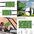 thumbnail image 5 of Jeiento 4 PCS Golf Cart Seat Cover with Steering Wheel Cover and Golf Cart Flags St. Patrick's Day Rainbow Golf Cart Flag Universal Seat Blanket Steering Wheel Cover Decorations, 5 of 5