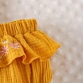 thumbnail image 5 of JUMEYU Newborn Girl Clothes Princess Baby Girls Bodysuits Newborn to Infant 0 3 6 9 12 18 24 Months (Yellow,3-6 Months), 5 of 7