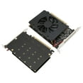 thumbnail image 1 of Tarjeta Nvme Raid, Alta Velocidad 4x32Gbps LED Suave M.2 Adaptador PCIe Resistente Duradero Con Ventilador de Enfriamiento para Computadora para, 1 of 7