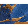 thumbnail image 4 of Ambesonne Santa Quilted Bedspread Set 3 Pcs, Moving on Sledge at Night, Queen Size, Navy Blue Multicolor, 4 of 5