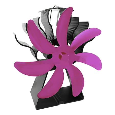 

Aqyh Fireplace Fan - Heat-powered - Trapezoid Base - Self-start - 7 Blades - No Electricity - Heat Circulation - Quiet - Ice Fishing Camping Gear - Wood Stove Fan for Home
