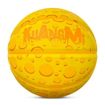 Kuangmi Cheese 29.5'' Rubber Basketball No. 7 Cute Fashion Street Ball, Graduation Ultimate Gift