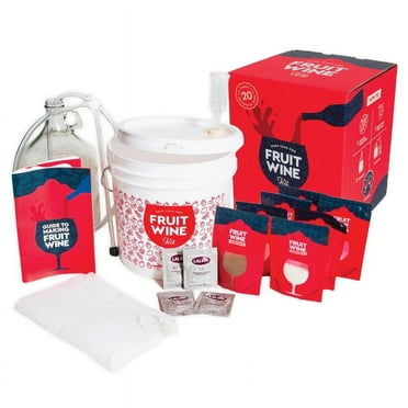 Craft A Brew Fruit Wine Making Kit | Easy for Beginners | Use Fresh, Frozen, or Juice | Makes 20 Gallon Batches