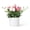 Rose red, variant on Garvee Real Touch Artificial Tulips in Ceramic Pot – 10 Lifelike PU Stems – Elegant Faux Flower Centerpiece for Home, Wedding, Table & Easter Décor – Ideal Gift – Color: Rose Red