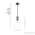 thumbnail image 6 of Hunter - Vanning 1-light Noble Bronze, Small Pendant Light, Dimmable, Boho Style, Cylinder Shaped, for Bedrooms, Dining, Living Rooms - 13112, 6 of 7