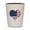 White/Black, variant on CafePress - Patriotic Heart With Flag - White Shot Glass, Unique and Funny Shot Glass