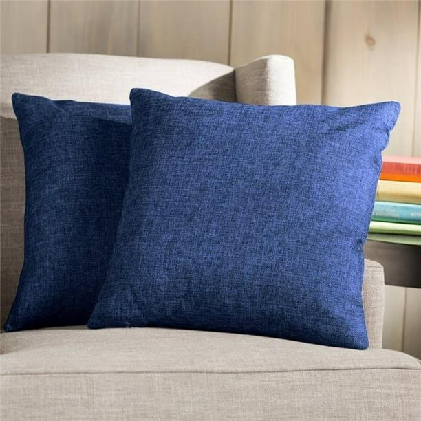 Innova Imports Pw 8 Pillow 44 Navy Blue Pack Of 2 Com - Navy Blue Home Decor Items