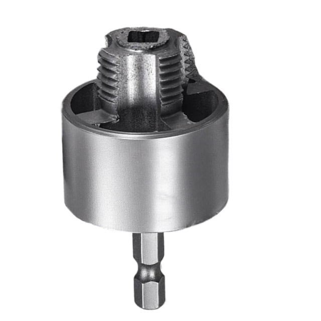PVC Pipe Internal Thread Cutter Double-Ended for Drills and Hand Tools 6.5 cm x 2.1 cm Aluminum-Steel Alloy
