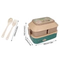 thumbnail image 2 of Bento Lunch Box Double Plastic Children's Lunch Box Large Capacity Student Lunch Box Microwave Oven Adult Lunch Box, 2 of 2