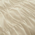thumbnail image 5 of Nayoroom 3 Pieces Beige Ruched Duvet Cover Set Bed Set Boho Shabby Chic Bedding Set for Bedroom Soft Fluffy Ruffle Comforter Cover Set with Pillowcases,Full Size, 5 of 5