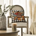 thumbnail image 2 of Sm:)e Plaid Turkey Pumpkin Bow Maple Leaf Thanksgiving Throw Pillow Covers 18x18 Inch Set of 2, Cushion Covers for Sofa Home Decor, 2 of 6