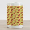 thumbnail image 2 of Colorful Ceramic Toothbrush Holder, Fresh Ripe Citrus Fruits Orange Grapefruit and Lemon Repeating Circular Pattern, Decorative Versatile Countertop for Bathroom, 4.5" X 2.7", Multicolor, by Ambesonne, 2 of 4