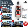 thumbnail image 3 of Knox B44-T44F-F4 79-84 in. Universal 4 Bow Bimini Tops for Boats with Detachable Sidewalls, Light Gray, 3 of 7