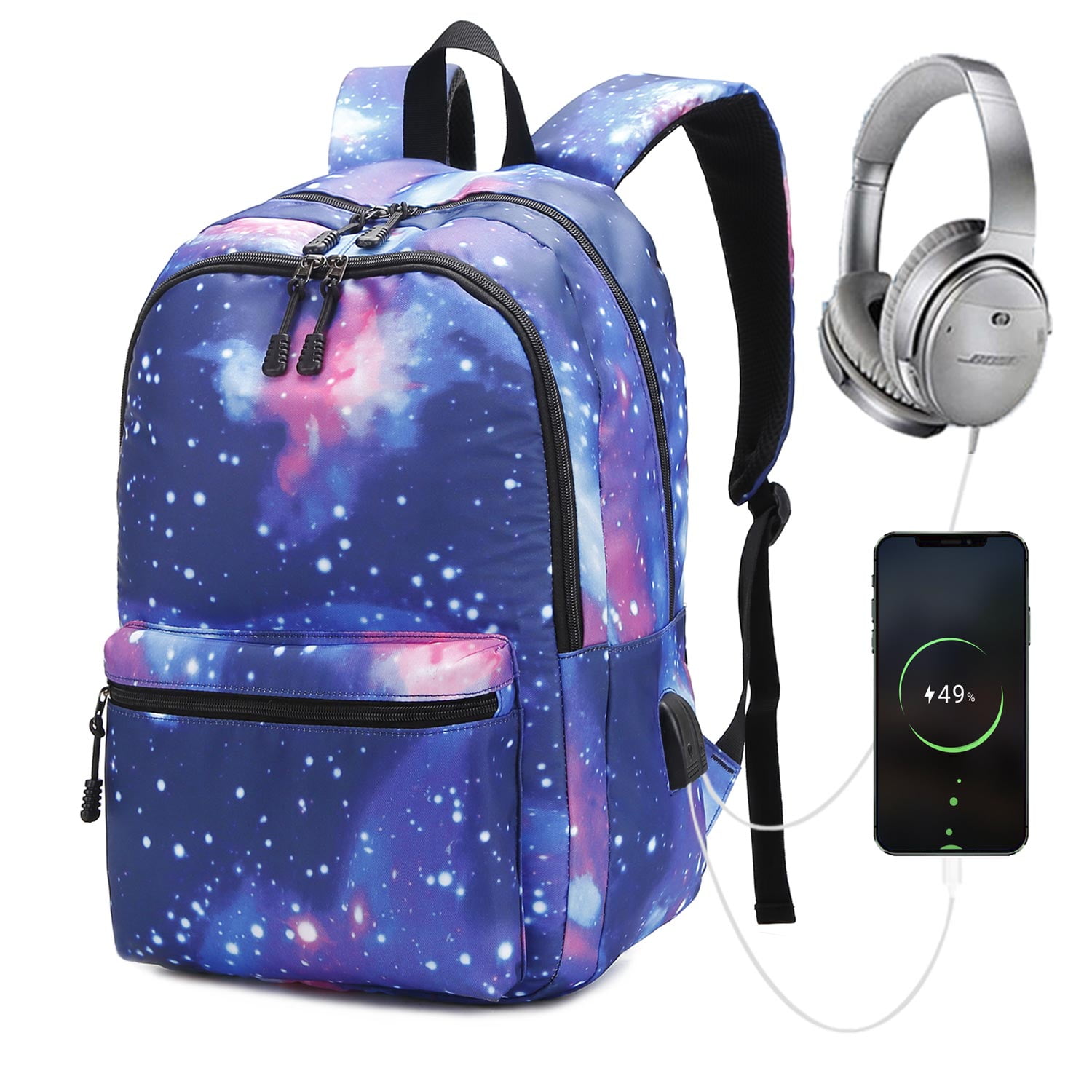 Backpacks for school with charger hotsell