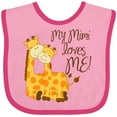 thumbnail image 3 of Inktastic My Mimi Loves Me Boys or Girls Baby Bib, 3 of 4