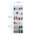 thumbnail image 5 of 24 Pockets Over The Door Shoe Organizer Hanging Shoe Rack Non-woven Clear Shoe Storage Closet, 5 of 5