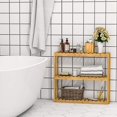 thumbnail image 5 of Bambloom Bamboo Bathroom Shelf 3-Tier Wall Mount Storage Rack ,Multifunctional Adjustable Layer Free Standing Over Toilet Utility Shelves Living Room Kitchen,Natural, 5 of 5