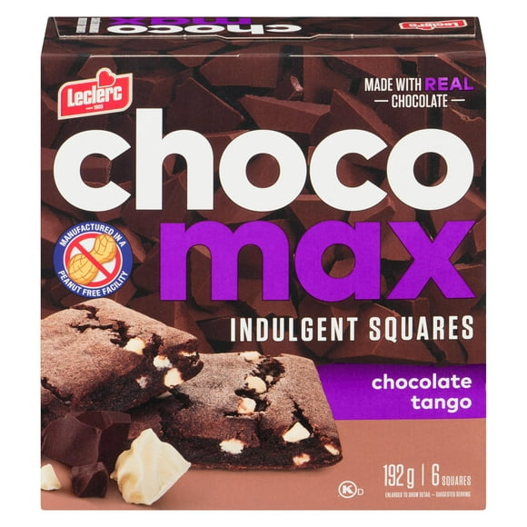 Chocomax Indulgent Chocolate Tango Squares, 192g/6 squares