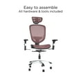 Union & Scale Flexfit Hyken Technical Mesh Task Chair Red 50218