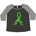 thumbnail image 3 of Inktastic Mental Health Awareness Ribbon with Green Hearts Women's Plus Size T-Shirt, 3 of 5