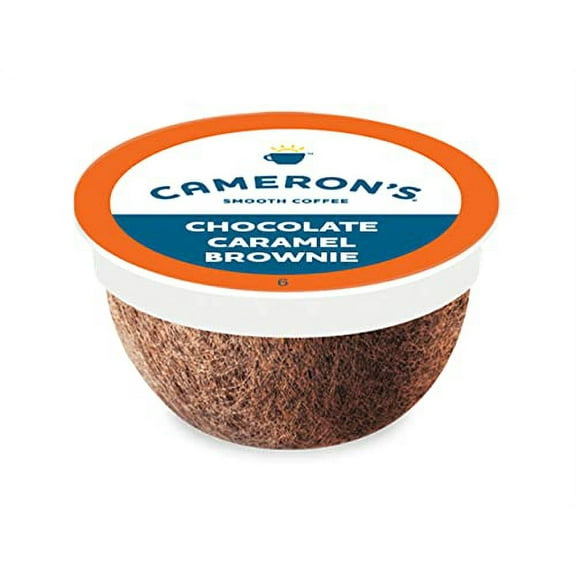 Cameron's Coffee Single Serve Pods, Flavored, Chocolate Caramel Brownie, 12 Count (Pack of 1)