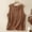 *Brown, variant on Holzkary Linen Tank Tops for Women,Sleeveless Tops Casual Summer Loose Fit T Shirts Solid Color Tunic Tank Tops Crew Neck Tee Pleated Tense Vest Retro Cotton Linen Loose Sleeveless Top Beige L