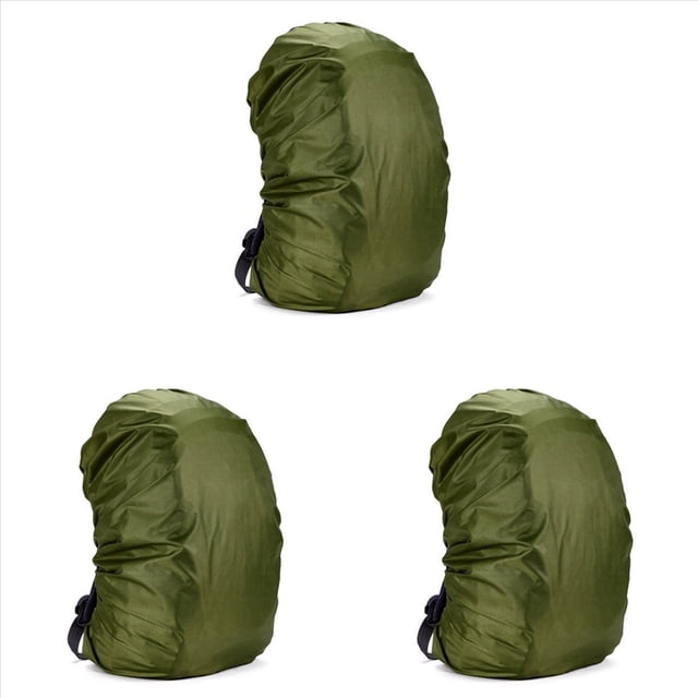 3X Mochila 100L Impermeable Bolsa Impermeable Polvo Senderismo Viajes Camping Bolsas PortáTil Grande, Verde