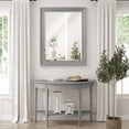 thumbnail image 4 of Head West 26.5 in x 32.5 in Framed Beveled Accent Vanity Mirror, Gray, 4 of 6
