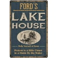 thumbnail image 1 of FORD'S Lake House Blue Cabin Home Decor 8 x 12 Matte Finish Metal 108120038124, 1 of 1