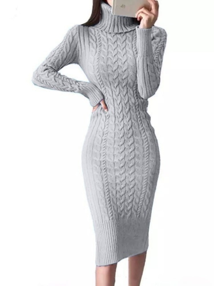 HIRIRI Turtleneck Women Sweater Long Sleeve Solid Color Casual Blouse Soft Warm Pure Color Slouchy Shirt