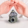 thumbnail image 2 of Fairy Garden Kit Synthetic Resin Durable Beautiful Eye-catching Porable Terrarium Decor Different Display Balcony Decoration Gray, 2 of 5